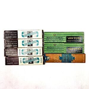 Lot of Vintage Pencil Lead Boxes